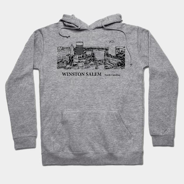 Winston Salem - North Carolina Hoodie by Lakeric